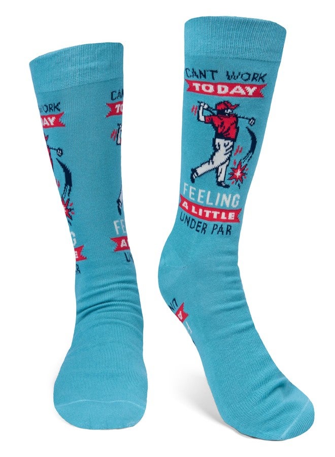 Lavley Feeling A Little Under Par Golf Socks - Funny Novelty Gifts for Golfers Christmas Stocking Stuffer Accessory for Men - Unisex One Size - Image 3